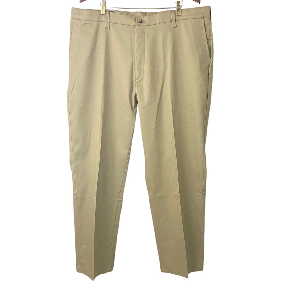 LEE Men’s Relaxed Fit Total Freedom Comfort Stretch Khaki Pants 40 X 30
